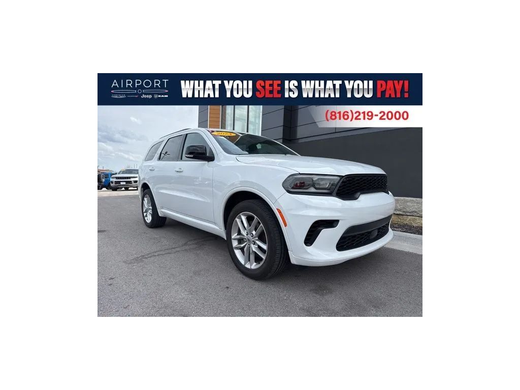 White 2024 Dodge Durango GT Plus AWD SUV / Crossover All-Wheel Drive 8-Speed Automatic