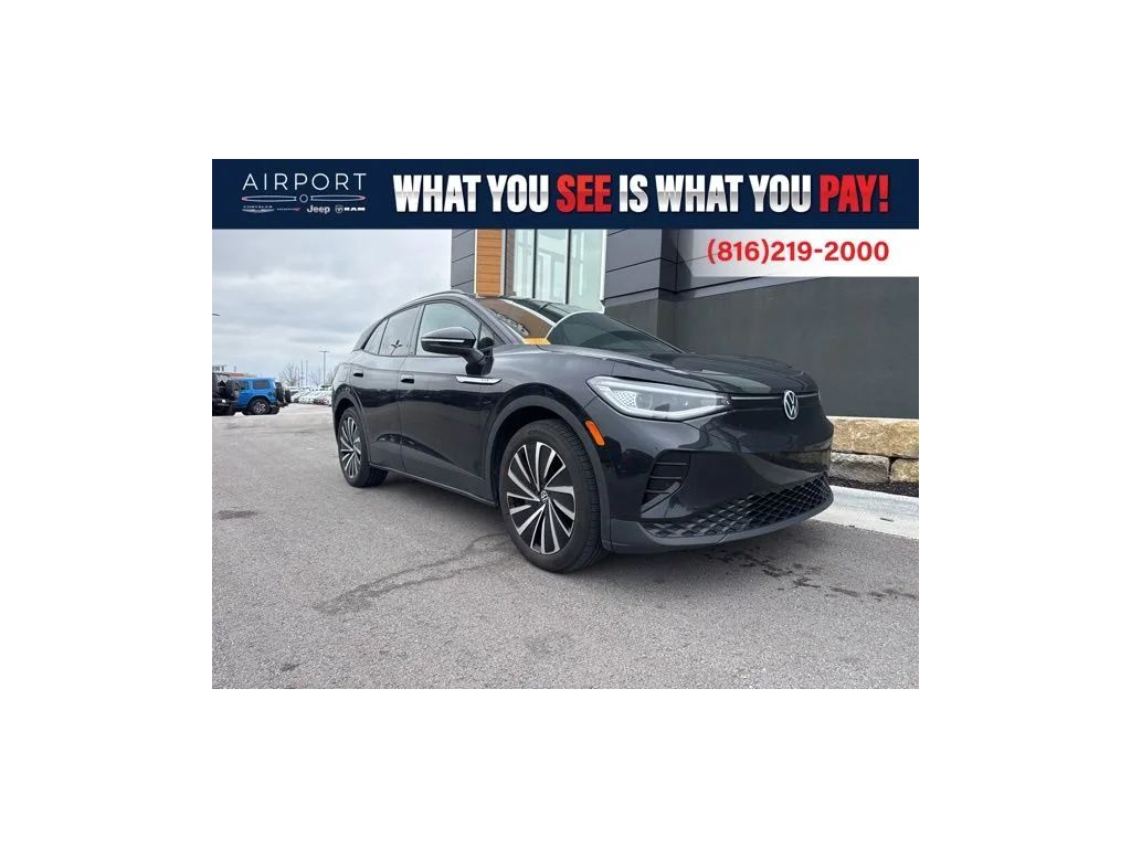 Black 2024 Volkswagen ID.4 S RWD SUV / Crossover Rear-Wheel Drive Automatic