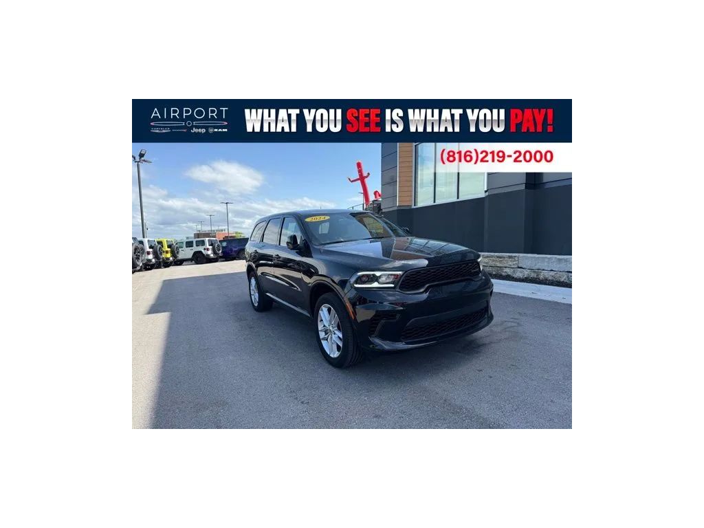 Black 2024 Dodge Durango GT AWD SUV / Crossover All-Wheel Drive 8-Speed Automatic