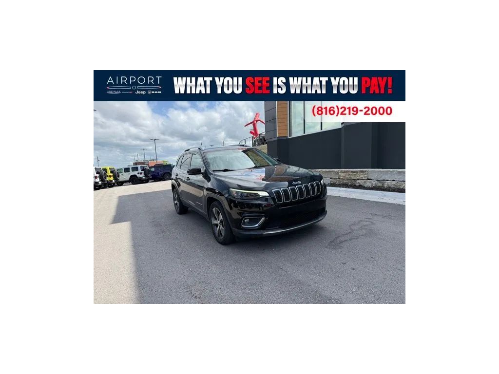 Black 2020 Jeep Cherokee Limited FWD SUV / Crossover Front-Wheel Drive 9-Speed Automatic