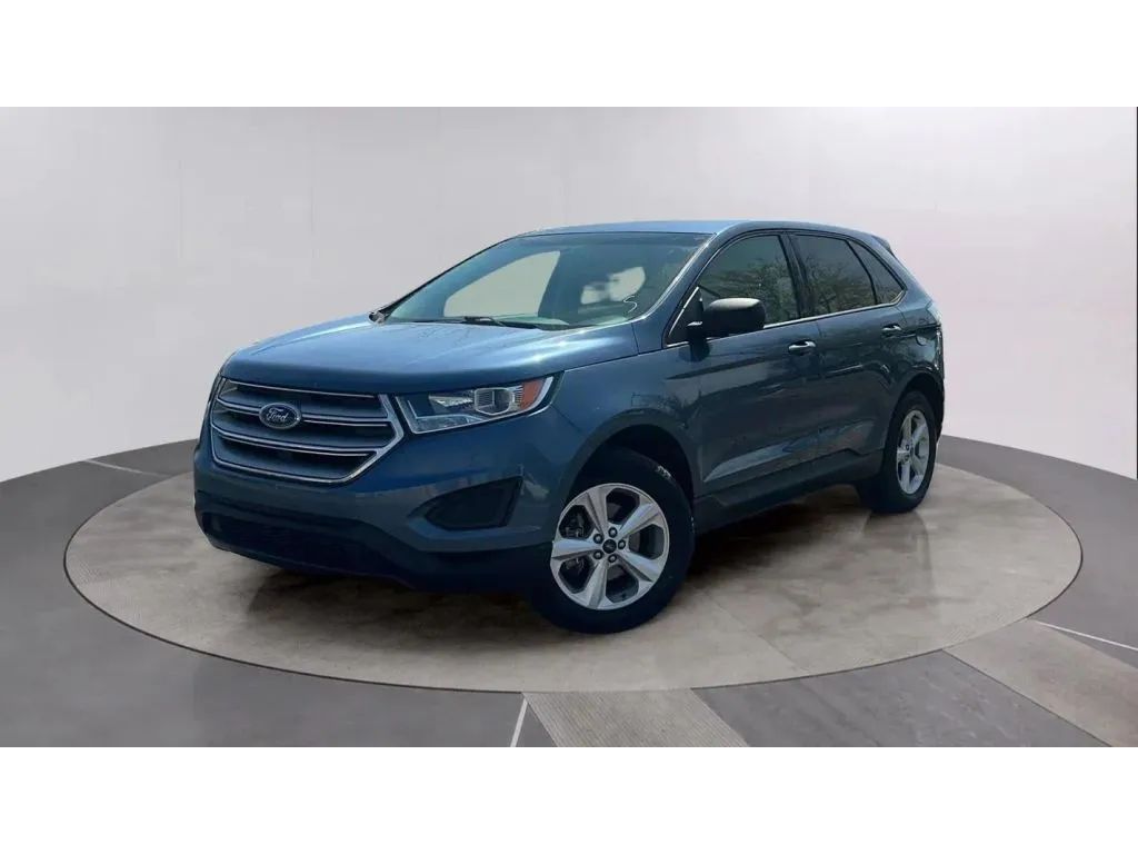 Blue 2018 Ford Edge SUV / Crossover Front-Wheel Drive 6-Speed Automatic