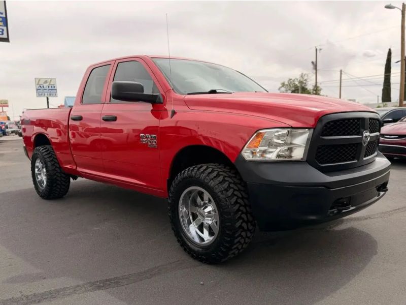 Red 2019 RAM 1500 Classic Tradesman Quad Cab 4WD Pickup Truck Four-Wheel Drive 8-Speed Automatic