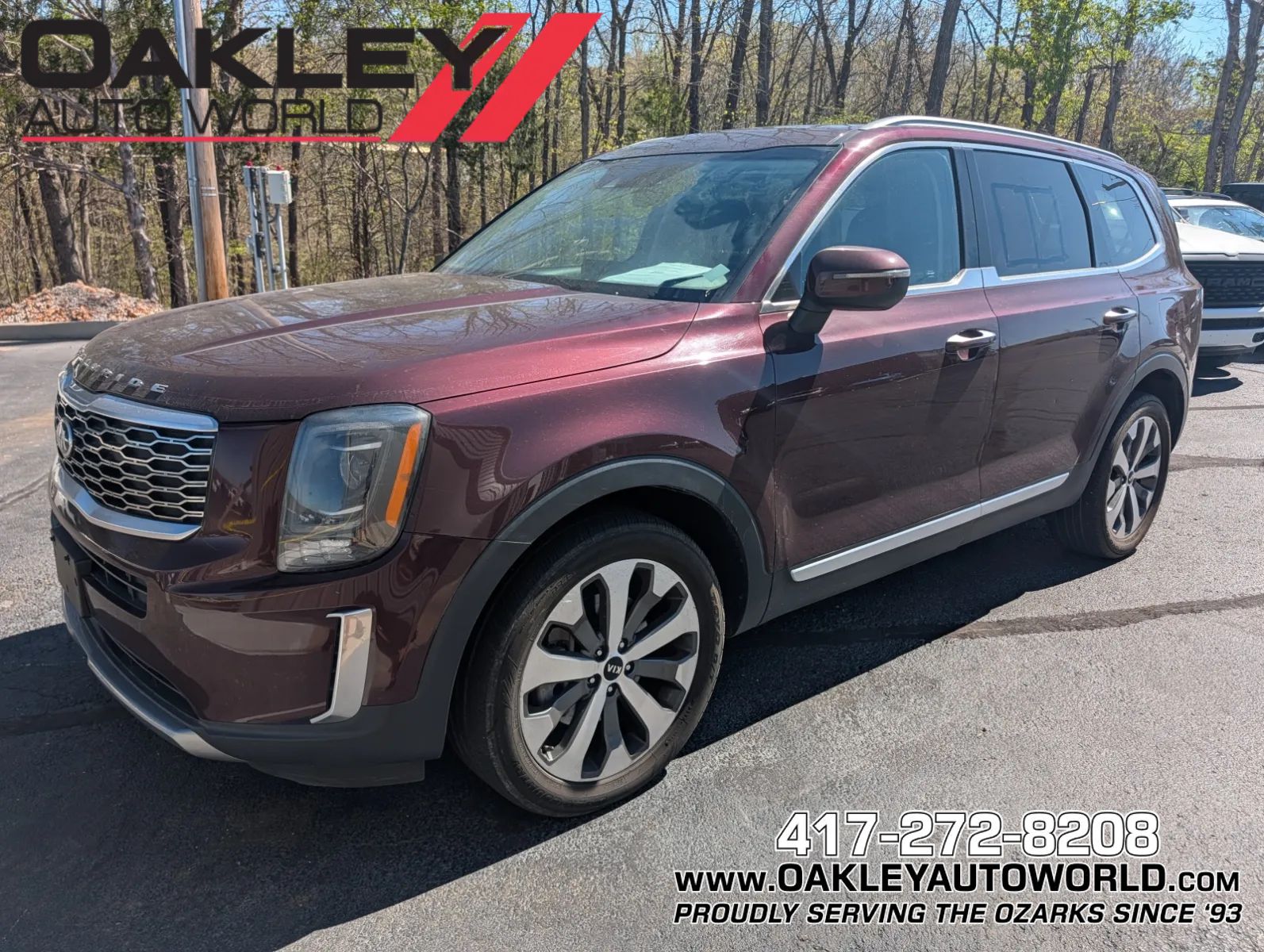 Red 2021 Kia Telluride S AWD SUV / Crossover All-Wheel Drive 8-Speed Automatic