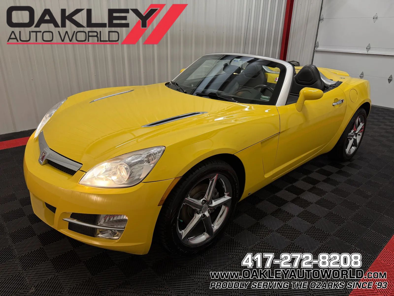 Yellow 2007 Saturn Sky Roadster Convertible Rear-Wheel Drive 5-Speed Manual