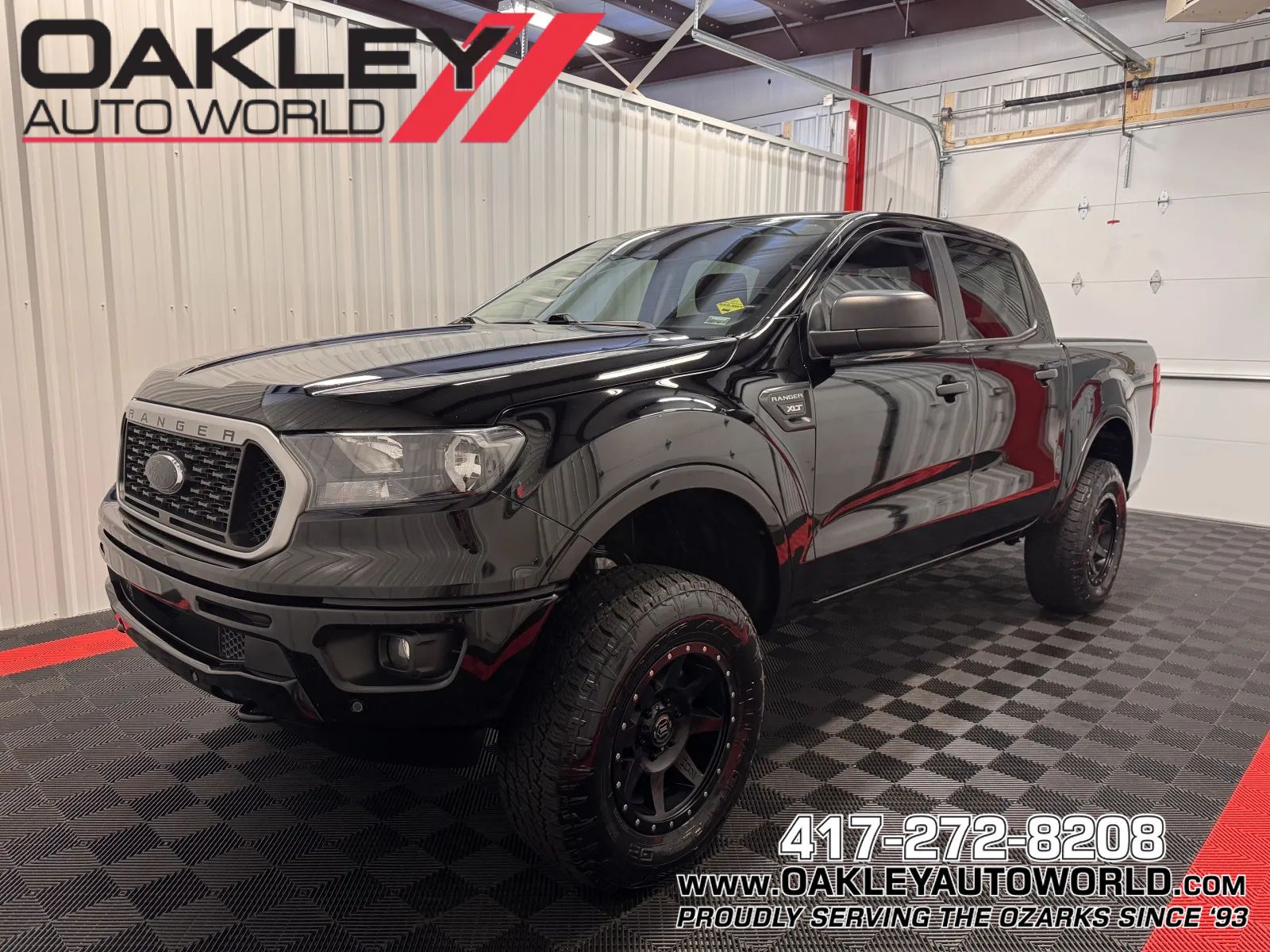 Black 2019 Ford Ranger Pickup Truck Four-Wheel Drive Automatic