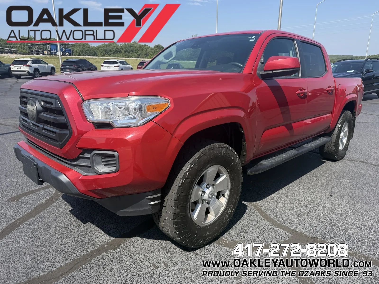 Red 2019 Toyota Tacoma Pickup Truck Four-Wheel Drive 6-Speed Automatic