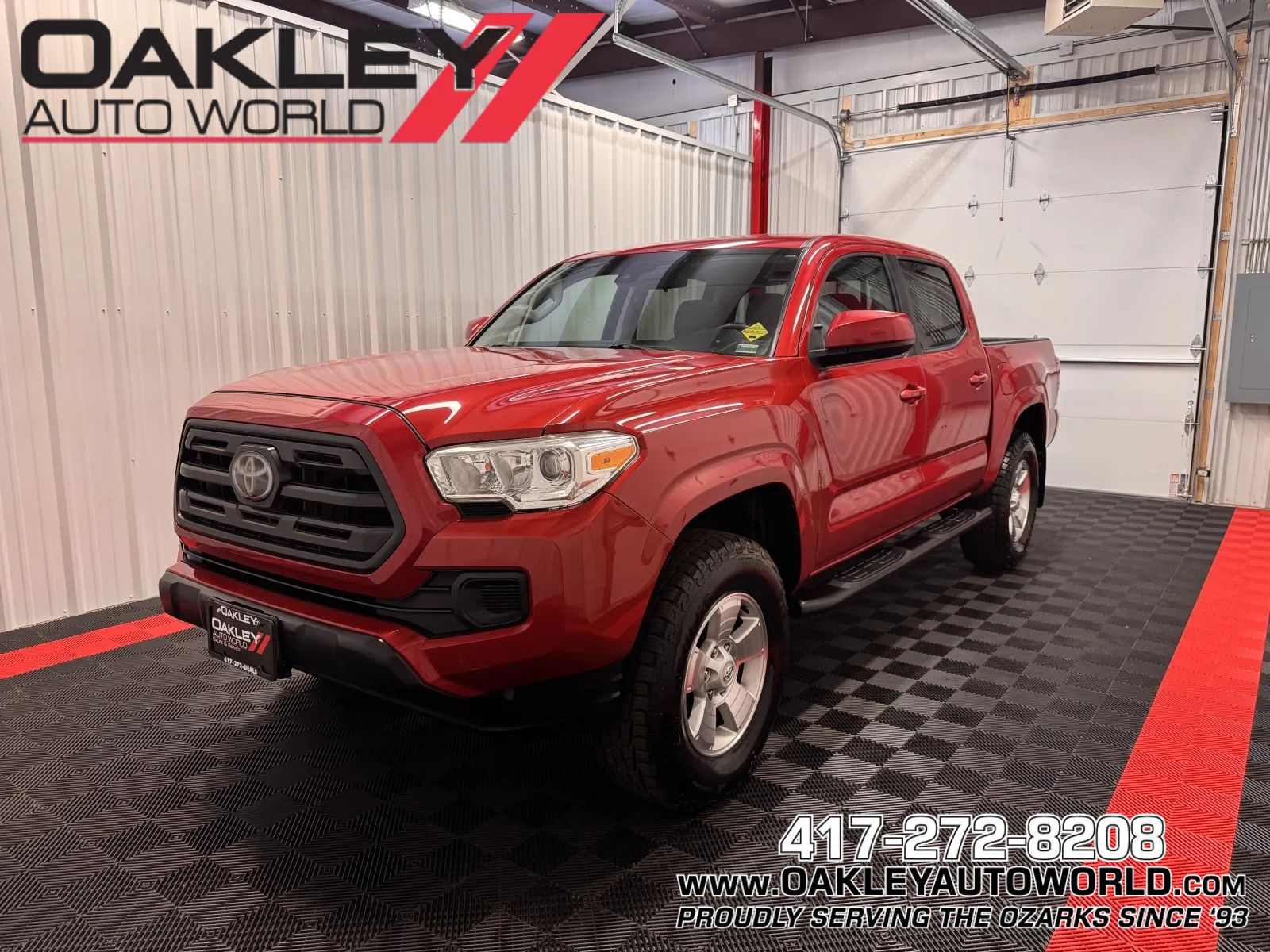 Red 2019 Toyota Tacoma Pickup Truck Four-Wheel Drive 6-Speed Automatic