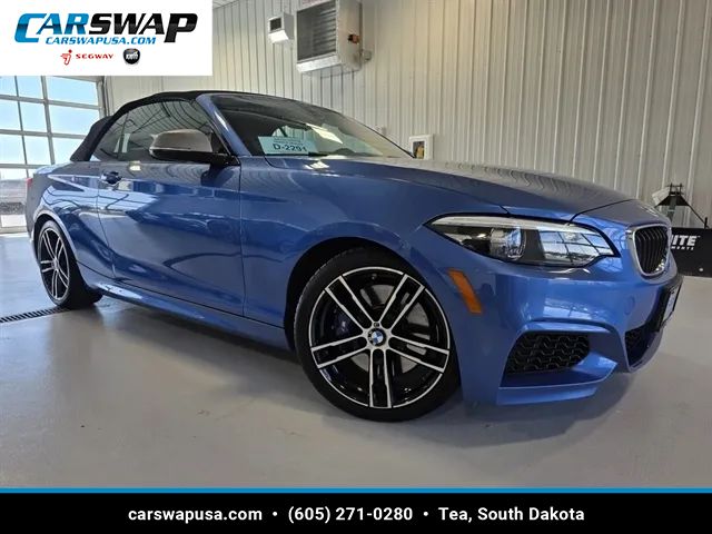 Blue 2018 BMW 2 Series M240i Convertible RWD Convertible Rear-Wheel Drive 8-Speed Automatic