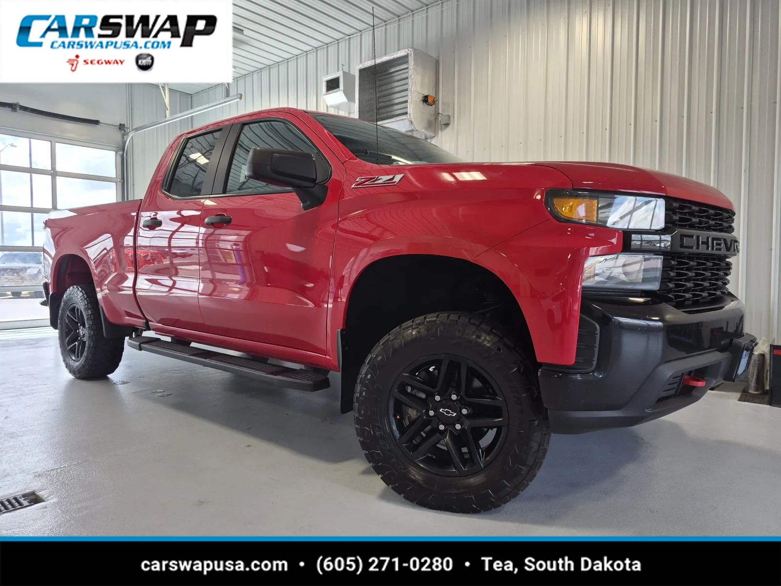 2019 Chevrolet Silverado 1500 Custom Trail Boss Double Cab 4WD Pickup Truck Four-Wheel Drive 6-Speed Automatic Overdrive