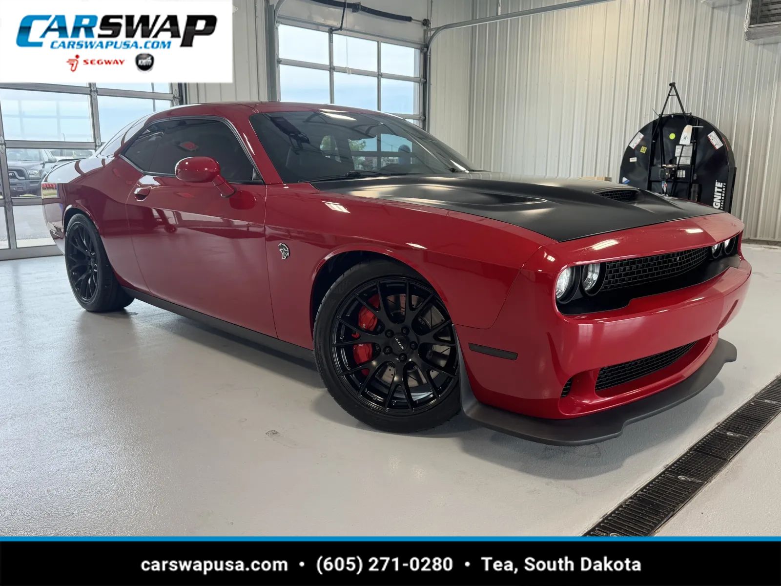 Red 2016 Dodge Challenger Coupe Rear-Wheel Drive 8-Speed Automatic