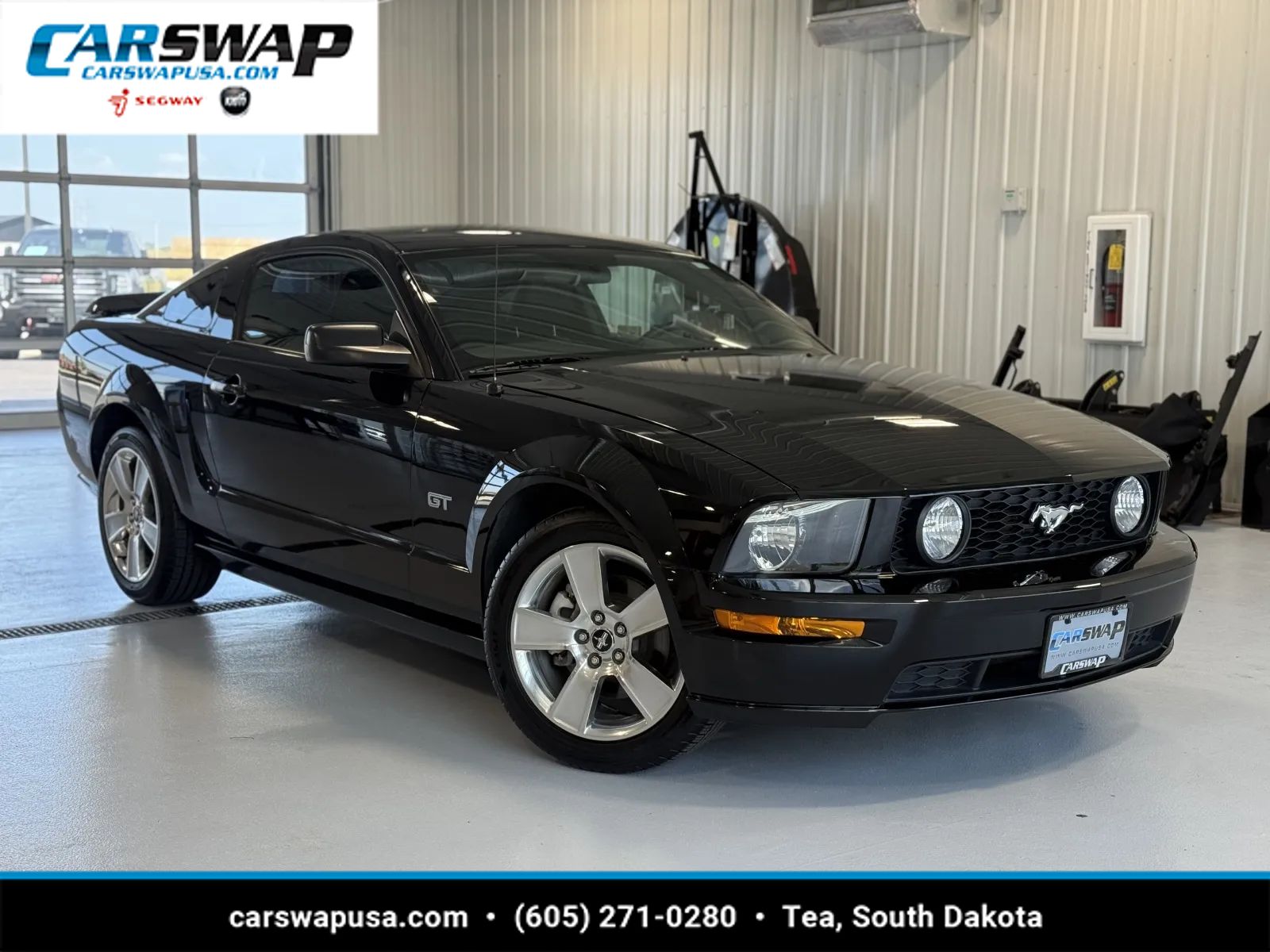 Black 2007 Ford Mustang Coupe Rear-Wheel Drive 5-Speed Automatic