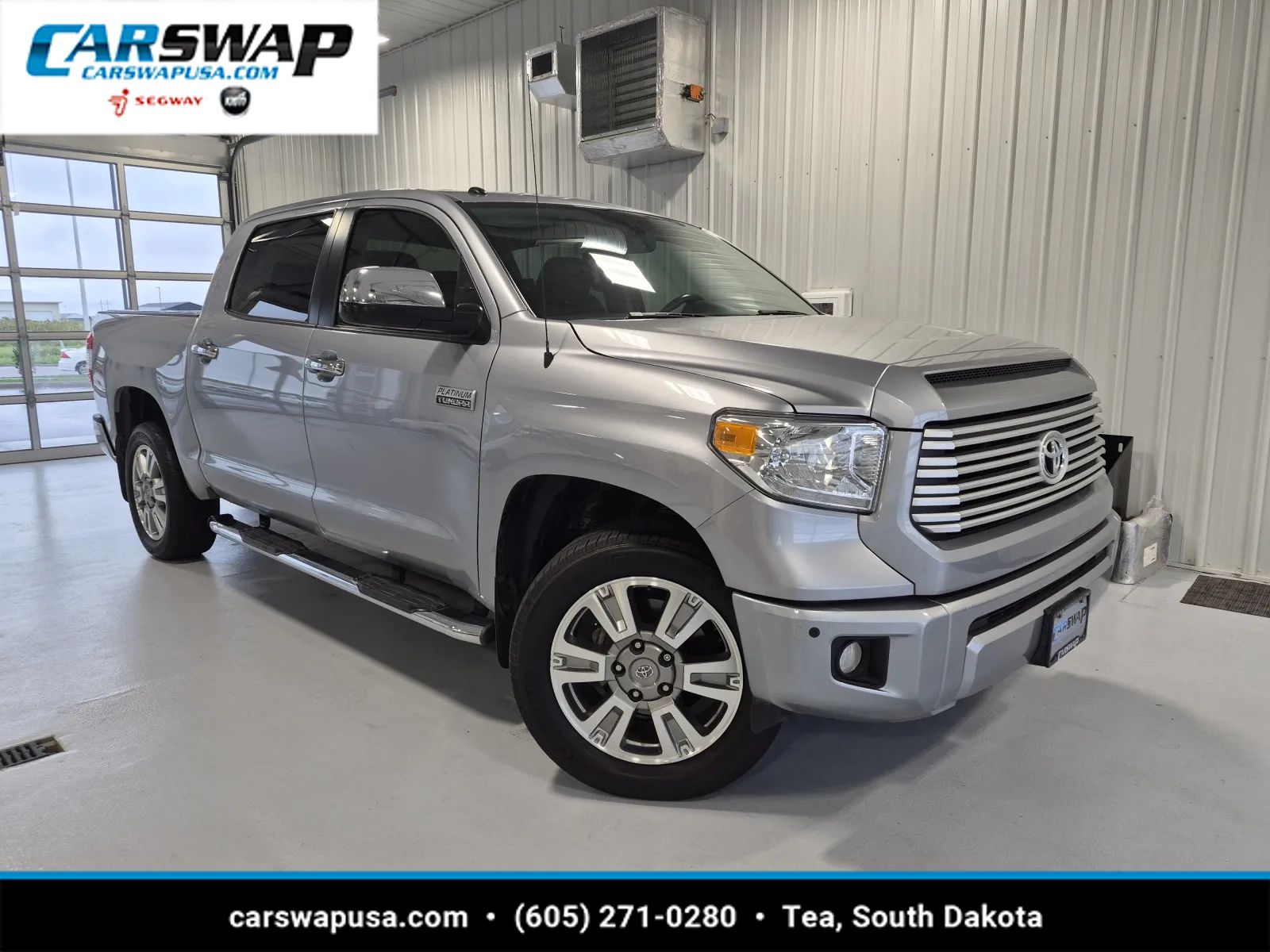 Silver 2014 Toyota Tundra Pickup Truck 4X2 6-Speed Automatic Overdrive