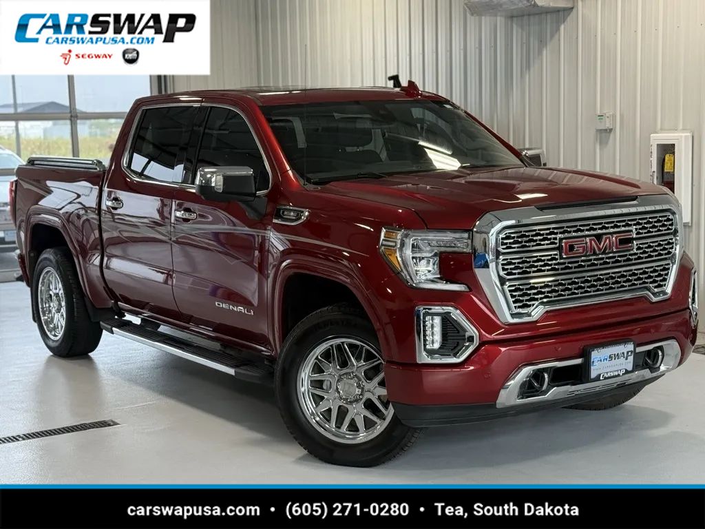 Red 2021 GMC Sierra 1500 Pickup Truck Four-Wheel Drive Automatic