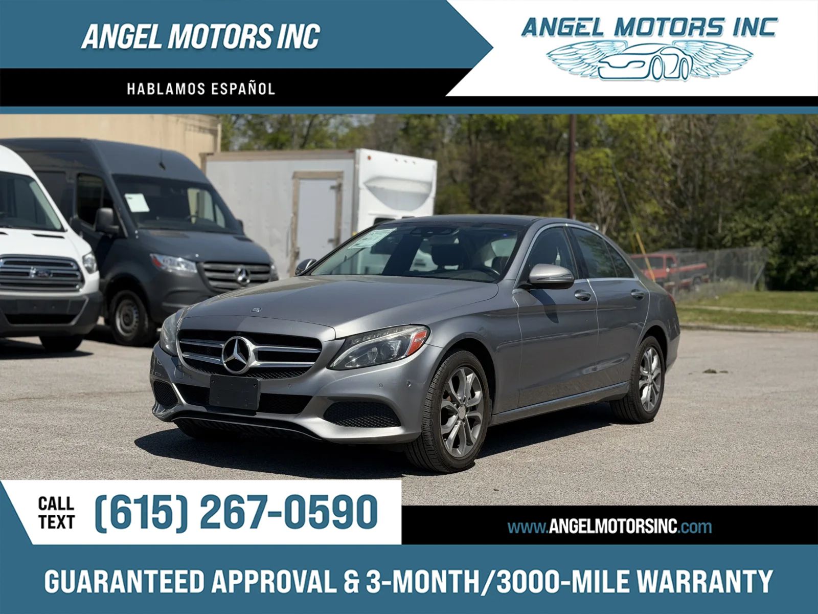Gray 2016 Mercedes-Benz C-Class C 300 4MATIC Sedan All-Wheel Drive Automatic