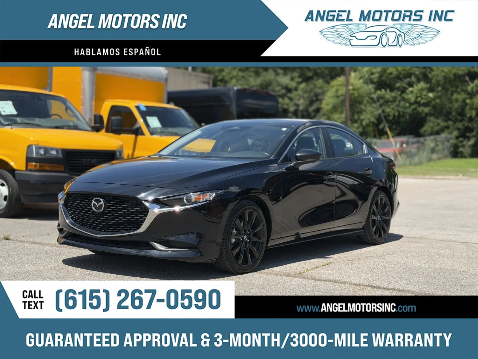 Black 2025 Mazda MAZDA3 2.5 S Select Sport FWD Sedan Front-Wheel Drive Automatic