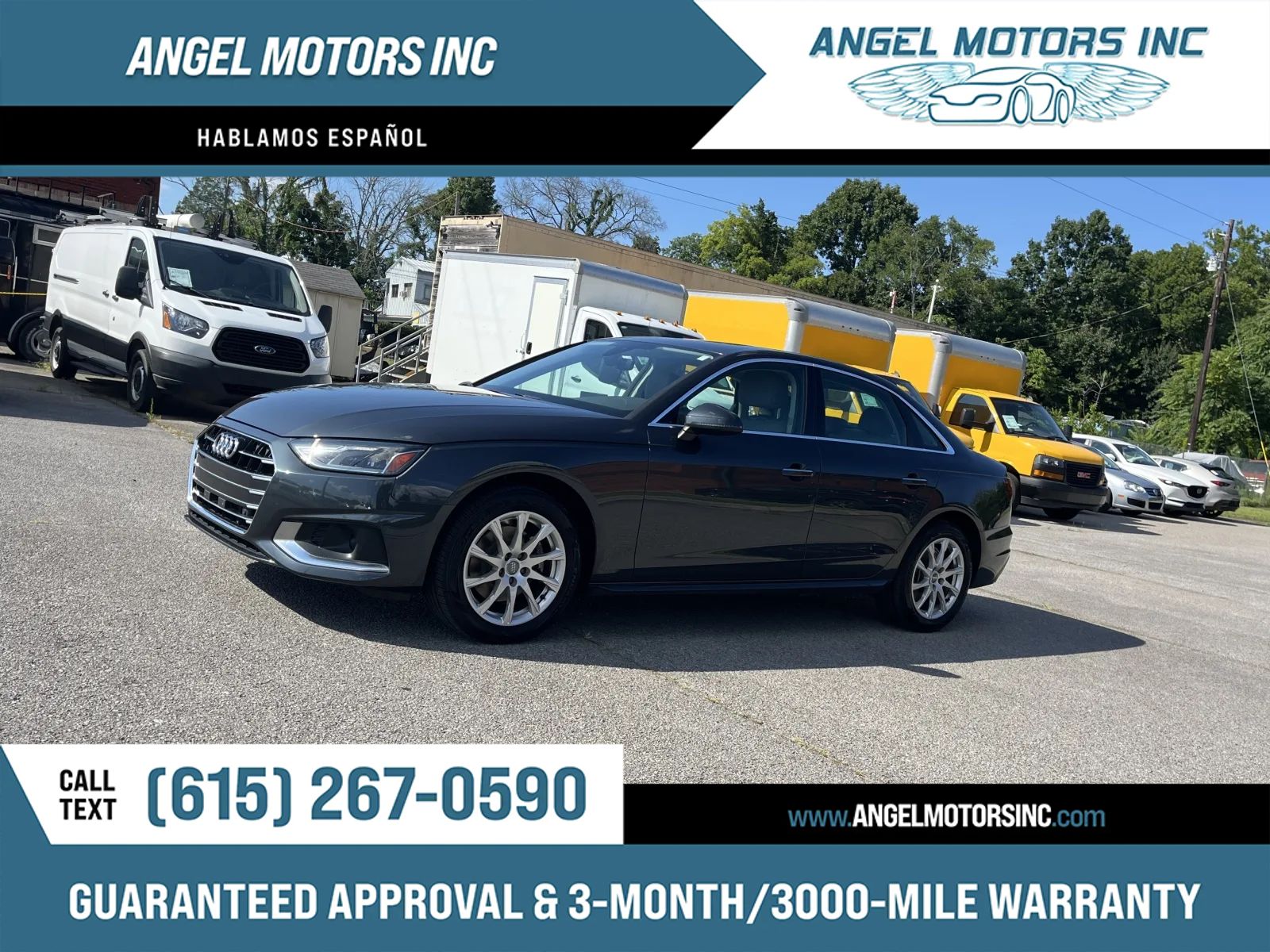 Gray 2020 Audi A4 Sedan Front-Wheel Drive Automatic