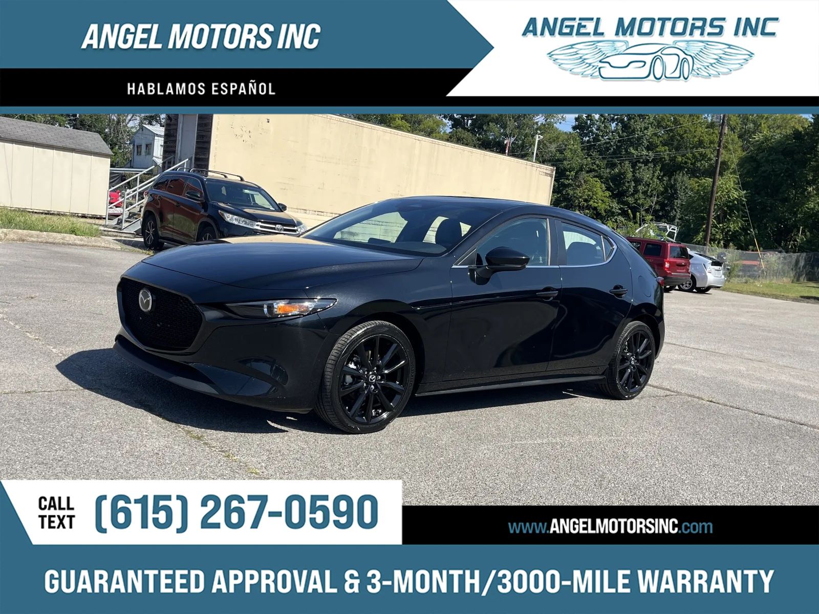 Black 2025 Mazda MAZDA3 Hatchback Front-Wheel Drive 6-Speed Automatic