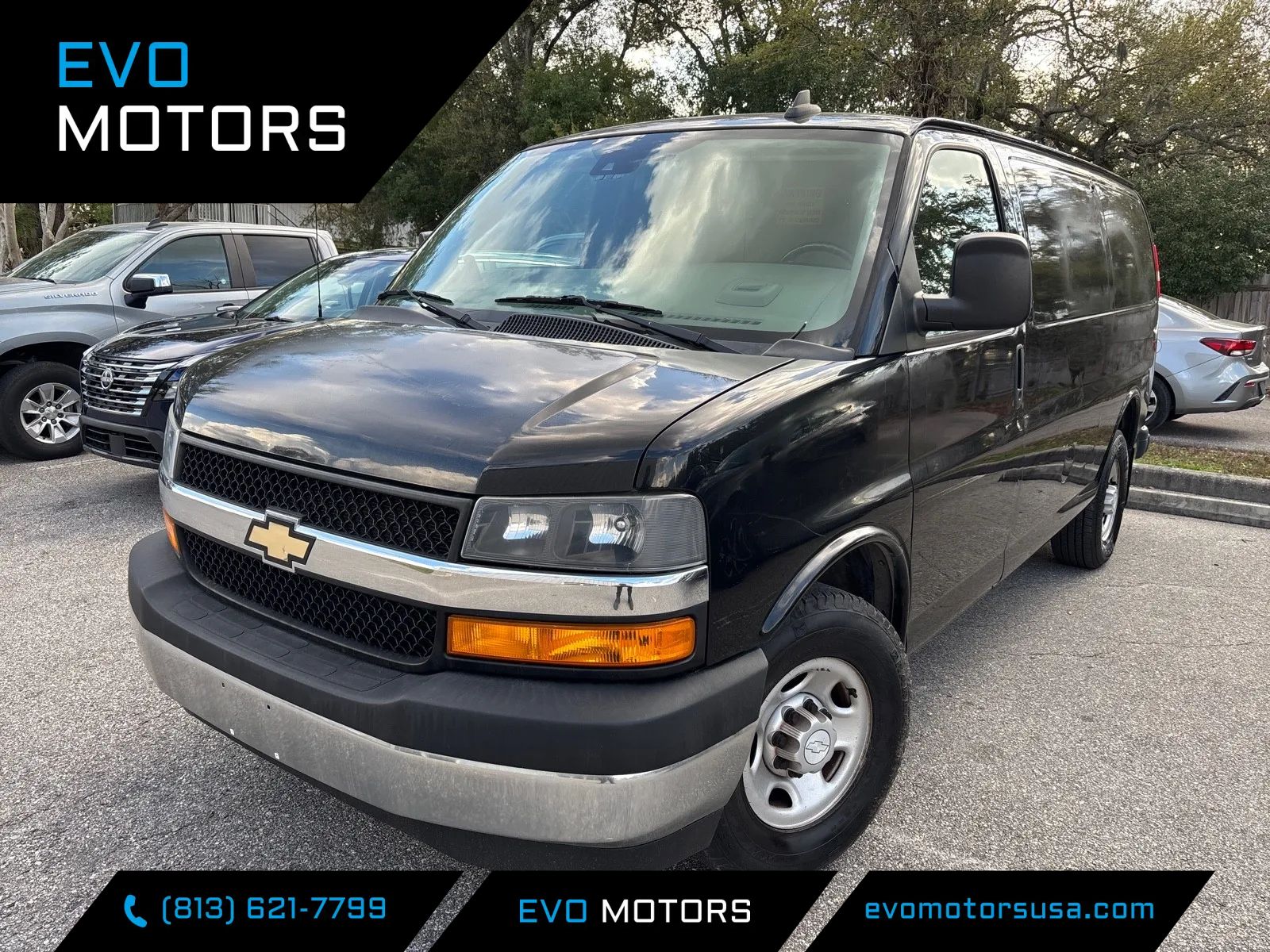 Blue 2019 Chevrolet Express Cargo 2500 RWD Van Rear-Wheel Drive Automatic