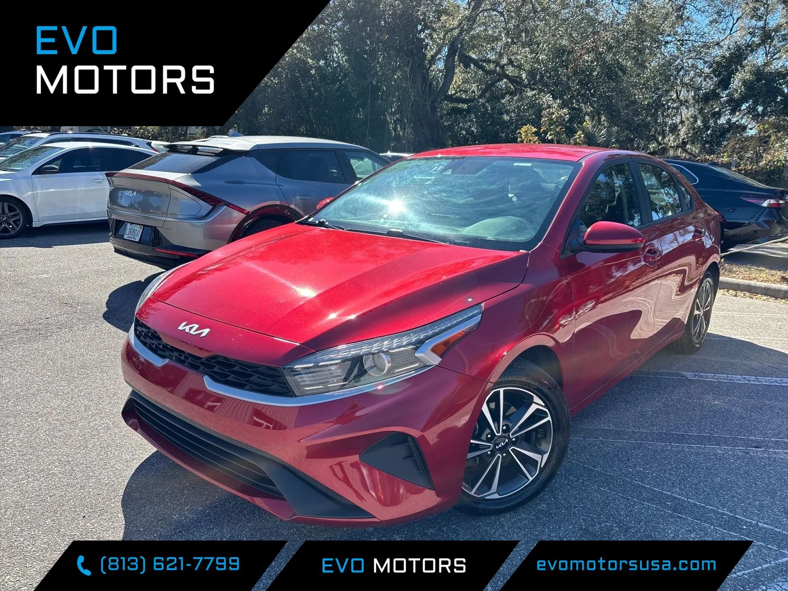 Red 2023 Kia Forte LXS FWD Sedan Front-Wheel Drive Automatic
