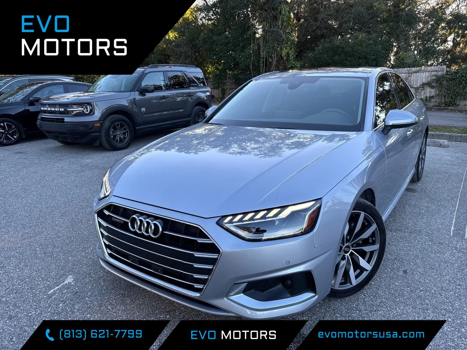 Silver 2023 Audi A4 quattro Premium 40 TFSI AWD Sedan All-Wheel Drive Automatic