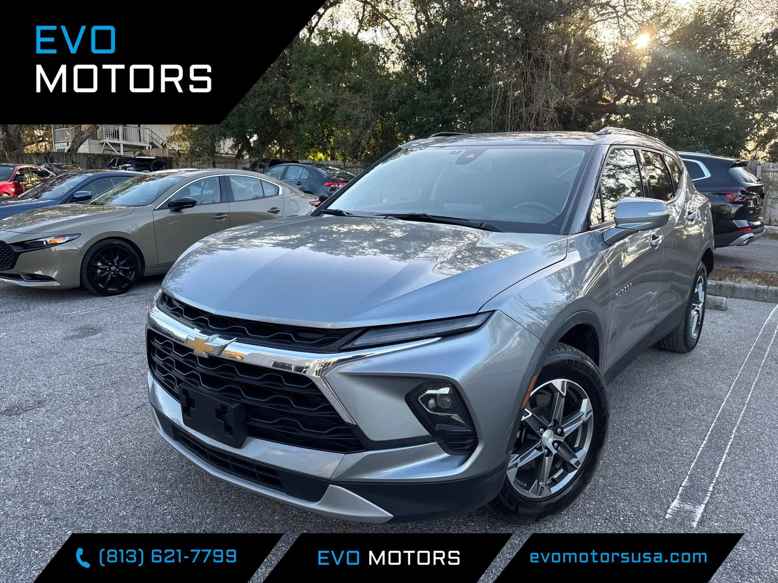 Blue 2024 Chevrolet Blazer 3LT AWD SUV / Crossover All-Wheel Drive Automatic