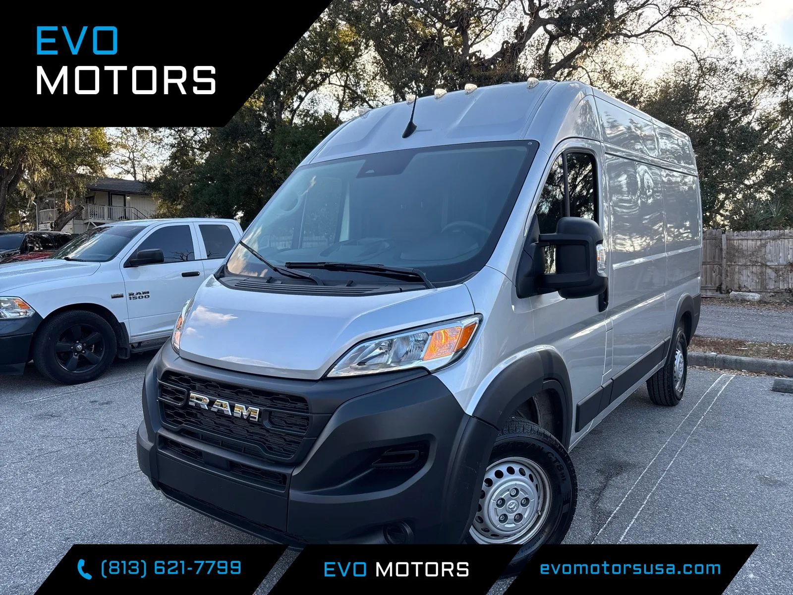 Silver 2025 RAM ProMaster 3500 Tradesman 136 High Roof Cargo Van FWD Van Front-Wheel Drive Automatic