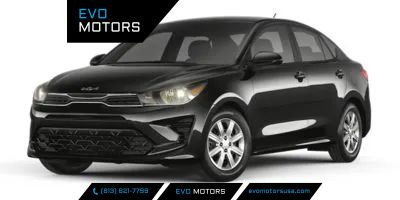 Blue 2023 Kia Rio S FWD Sedan Front-Wheel Drive Automatic