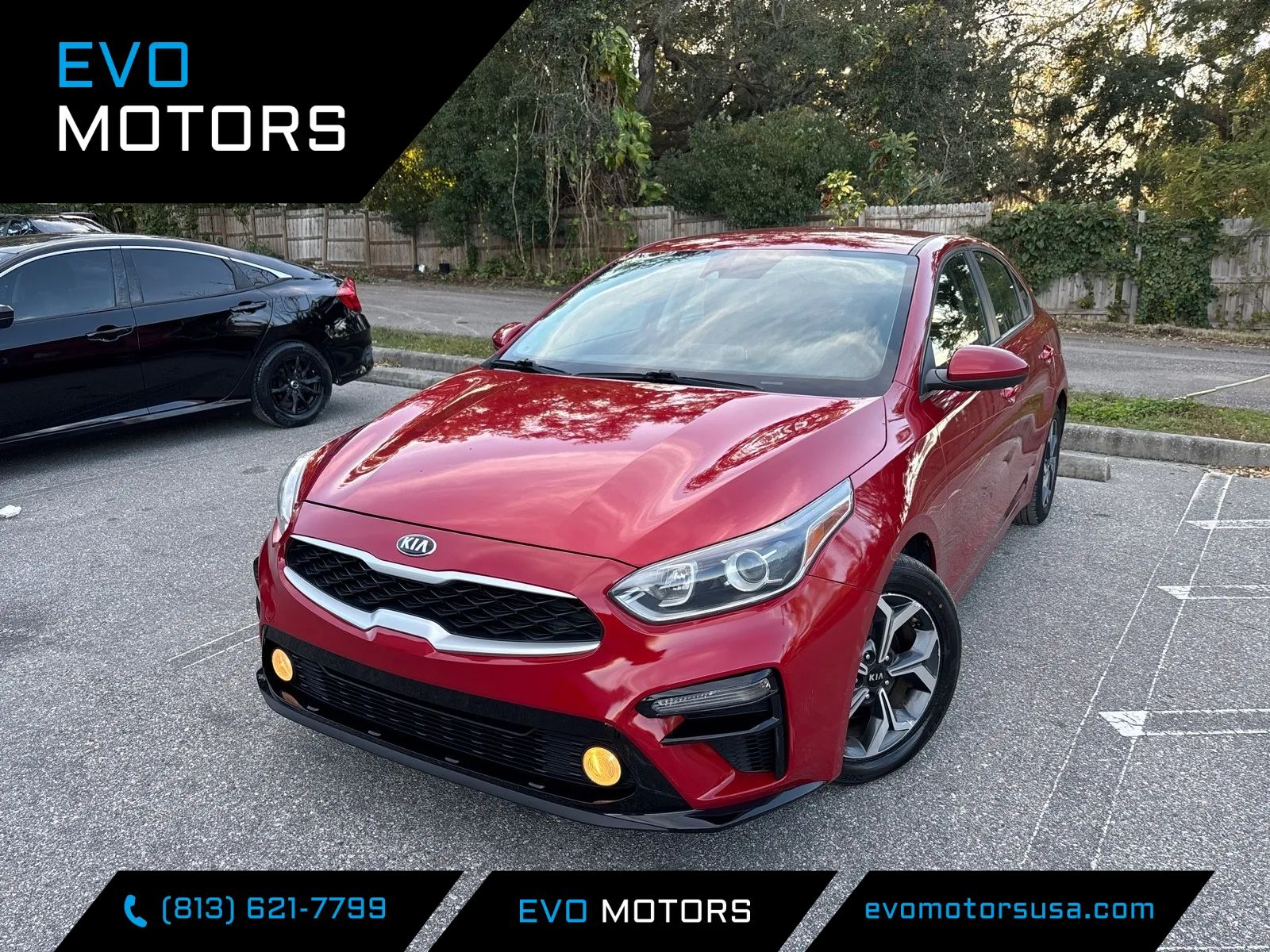 Red 2020 Kia Forte LXS FWD Sedan Front-Wheel Drive Automatic