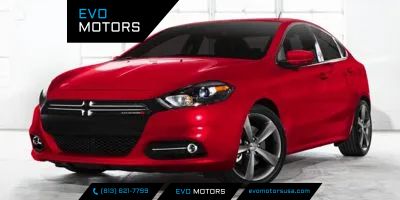 Blue 2015 Dodge Dart Limited FWD Sedan Front-Wheel Drive Automatic