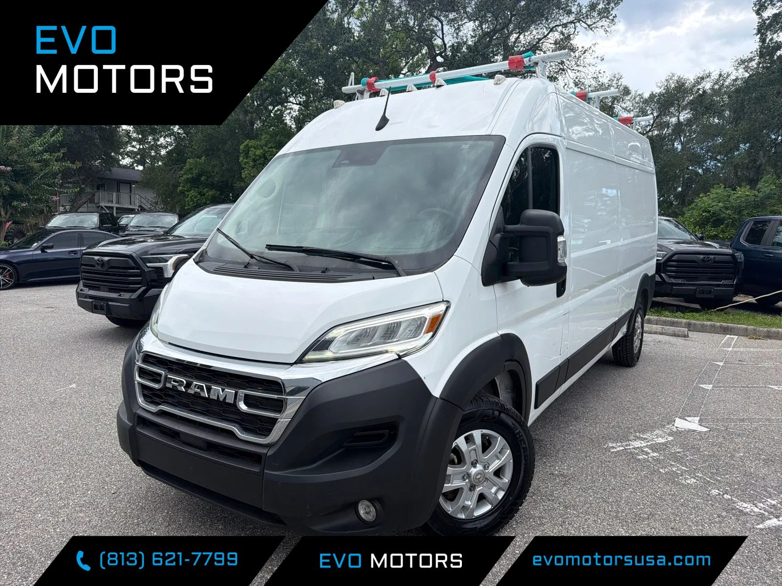 White 2024 RAM ProMaster 2500 SLT 159 High Roof Cargo Van FWD Van Front-Wheel Drive Automatic
