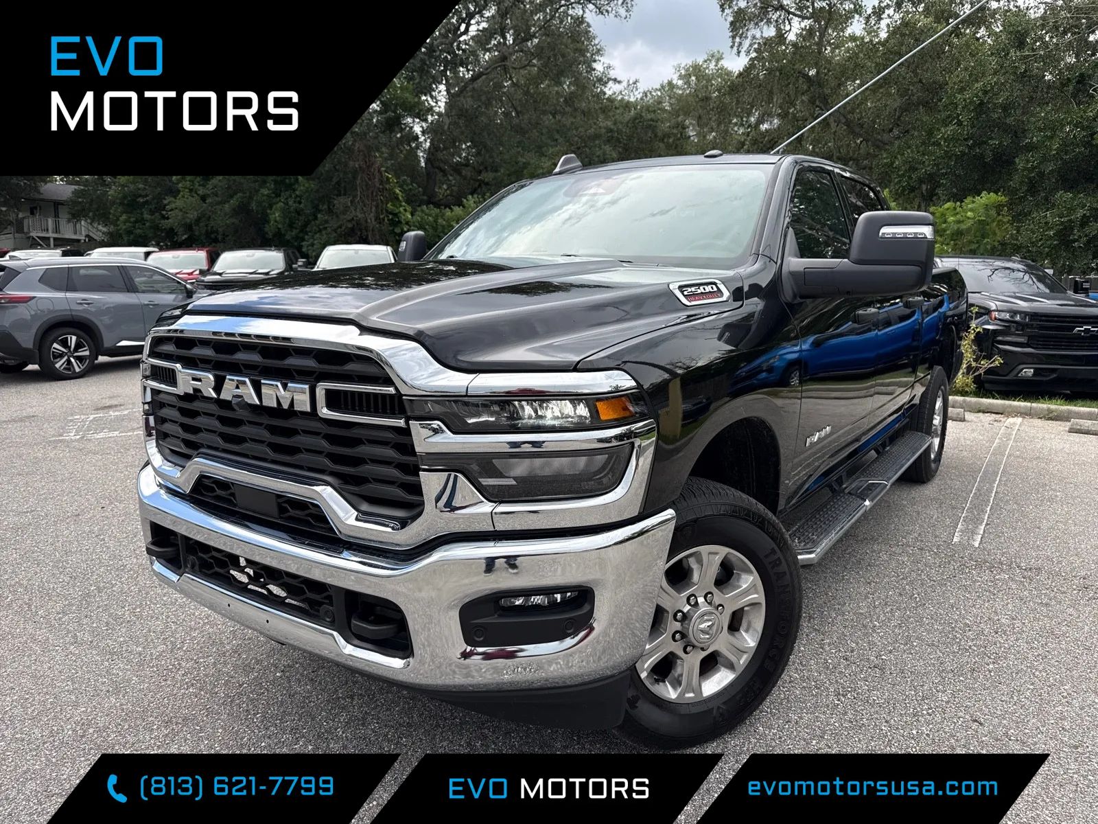 Black 2026 RAM 2500 Pickup Truck Four-Wheel Drive Automatic