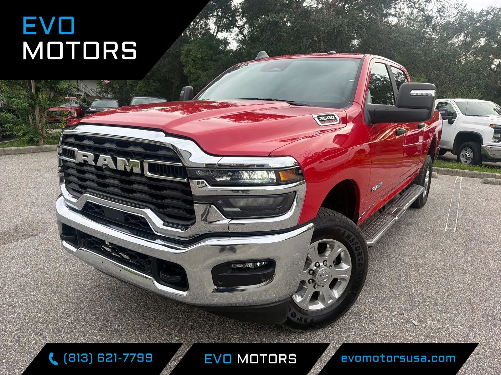 Red 2026 RAM 2500 Pickup Truck Four-Wheel Drive Automatic