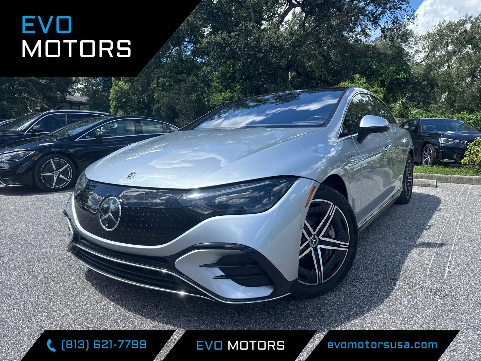 Silver 2023 Mercedes-Benz EQE Sedan Rear-Wheel Drive Automatic