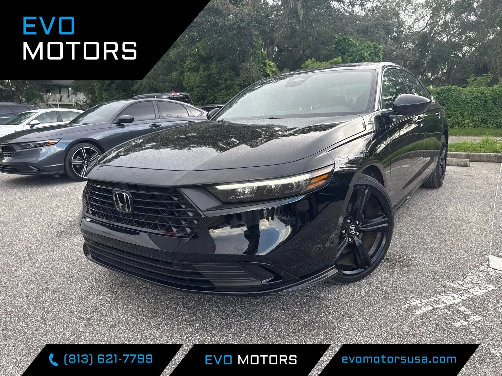 Black 2026 Honda Accord Hybrid Sedan Front-Wheel Drive Automatic