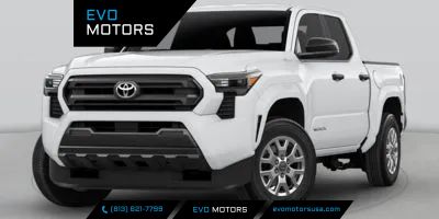 White 2025 Toyota Tacoma Pickup Truck Manual