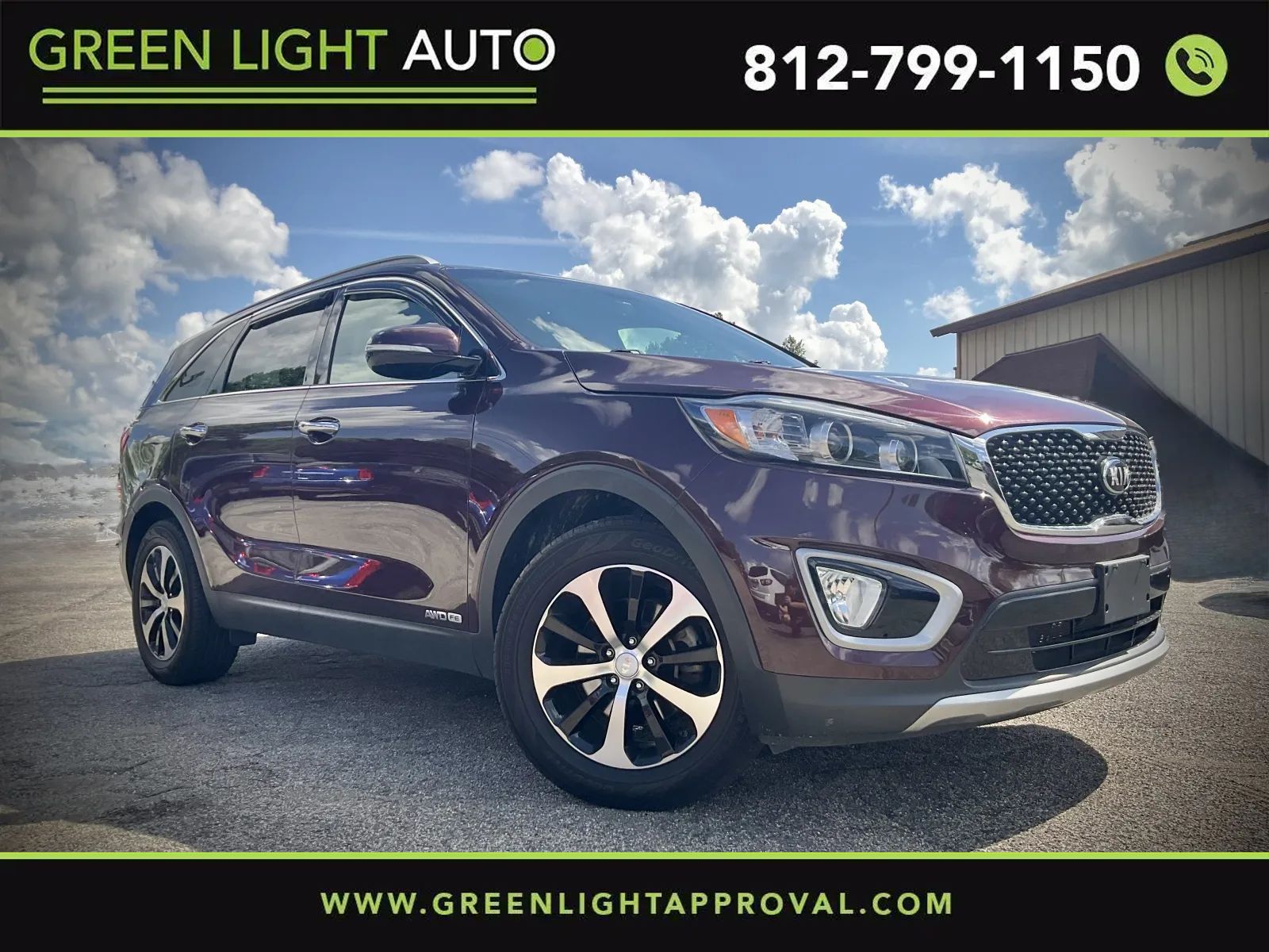 Red 2017 Kia Sorento SUV / Crossover All-Wheel Drive Automatic
