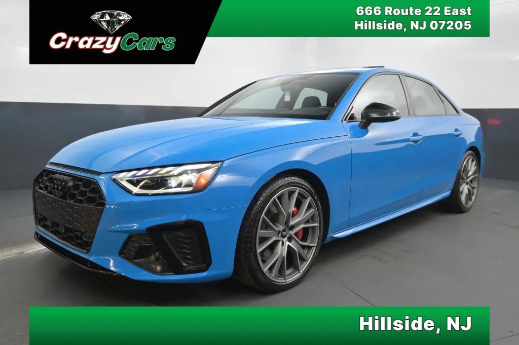 Blue 2022 Audi S4 Sedan All-Wheel Drive 8-Speed Automatic