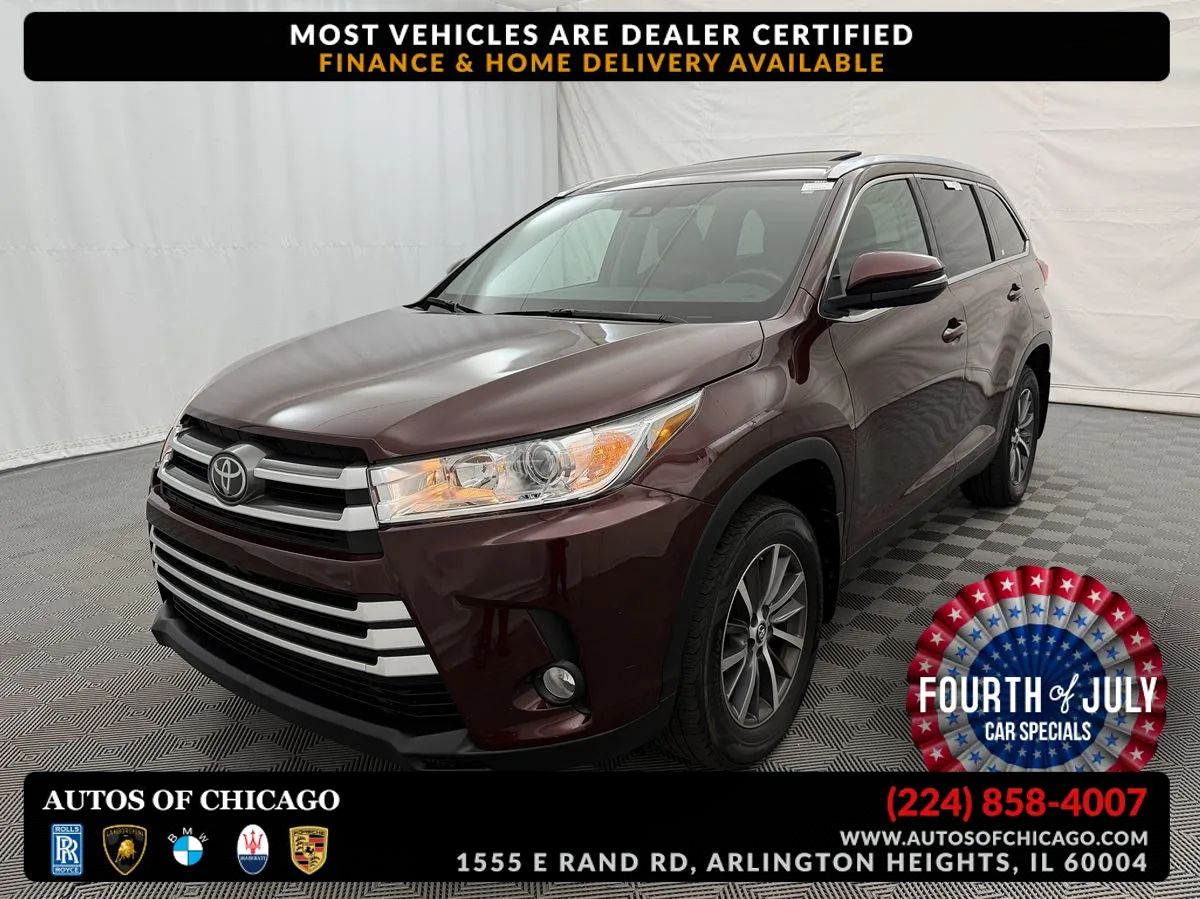 Red 2019 Toyota Highlander SUV / Crossover All-Wheel Drive Automatic