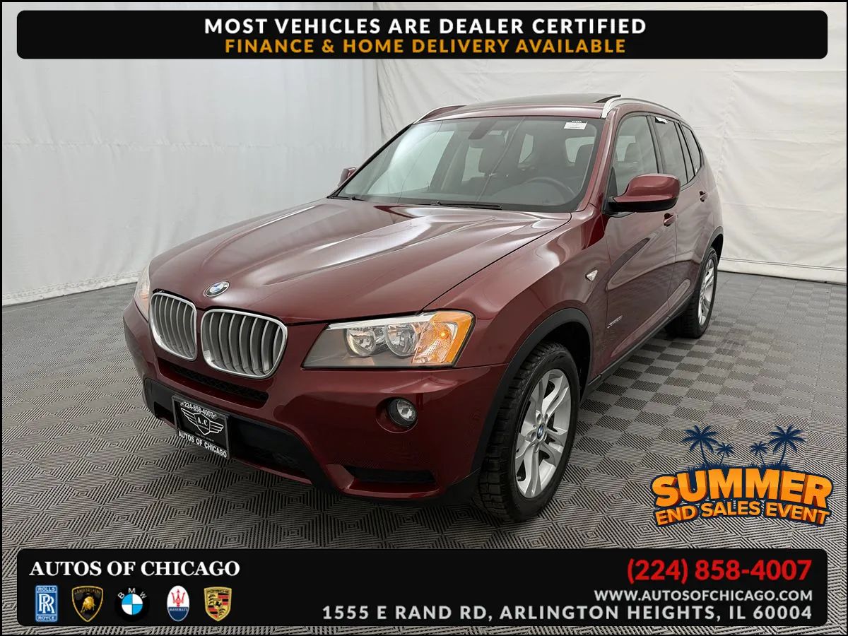 Red 2013 BMW X3 SUV / Crossover All-Wheel Drive Automatic