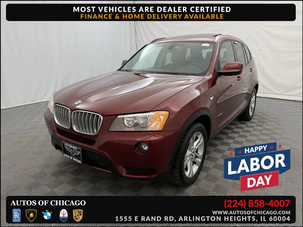 Red 2013 BMW X3 SUV / Crossover All-Wheel Drive Automatic