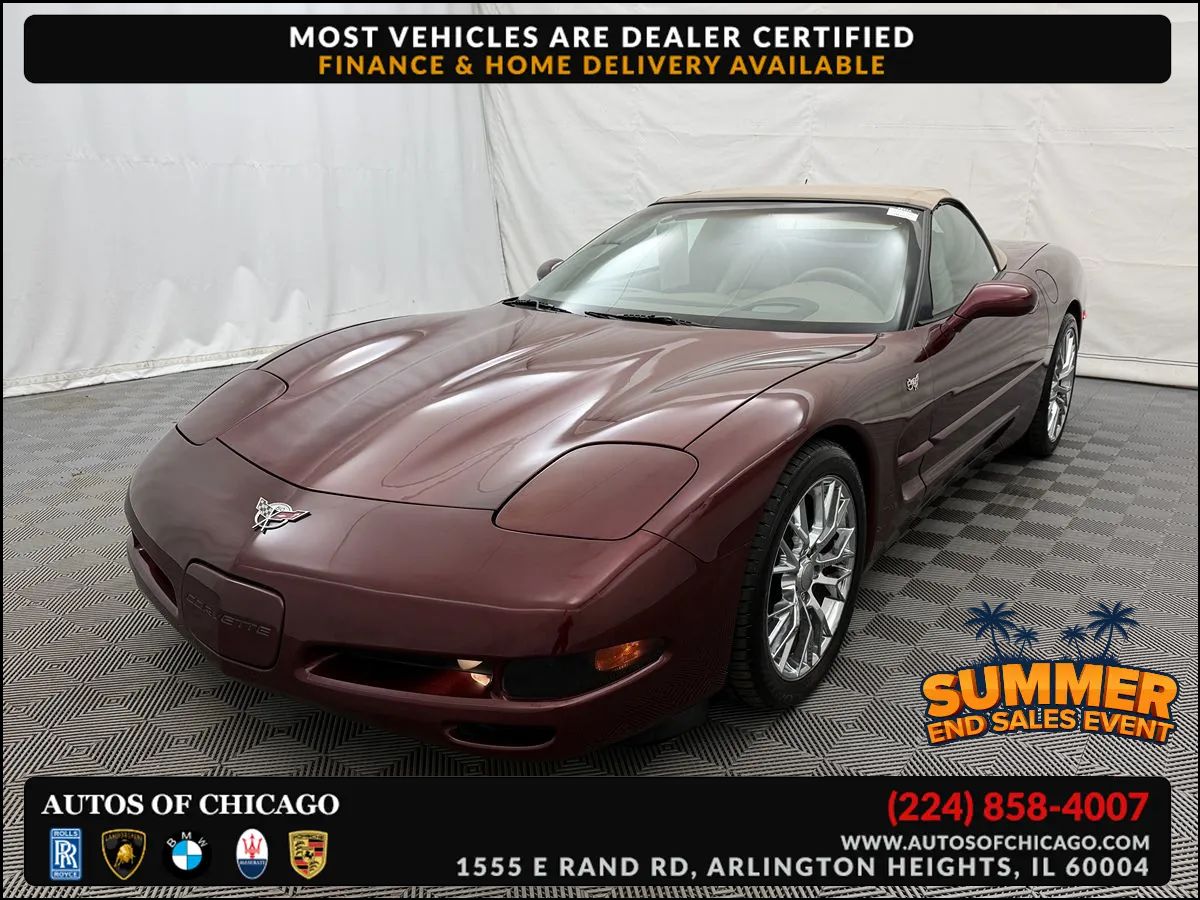 Red 2003 Chevrolet Corvette Convertible Rear-Wheel Drive Automatic