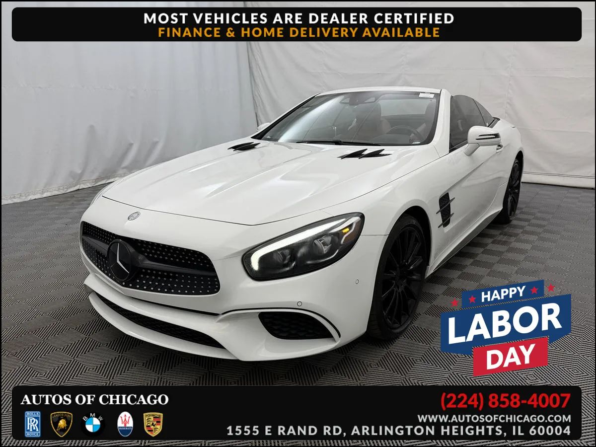 White 2017 Mercedes-Benz SL-Class Convertible Rear-Wheel Drive Automatic