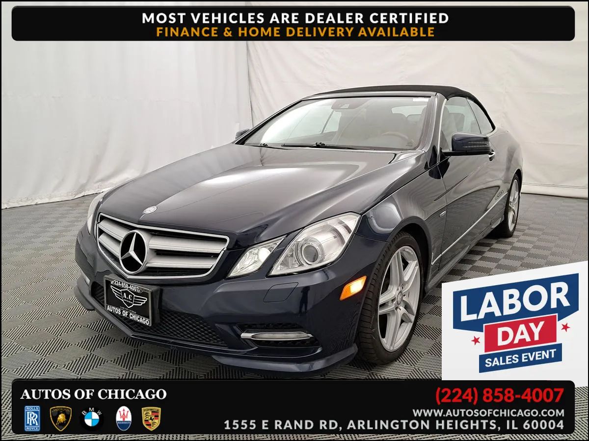 2012 Mercedes-Benz E-Class 2dr Cabriolet E 550 RWD