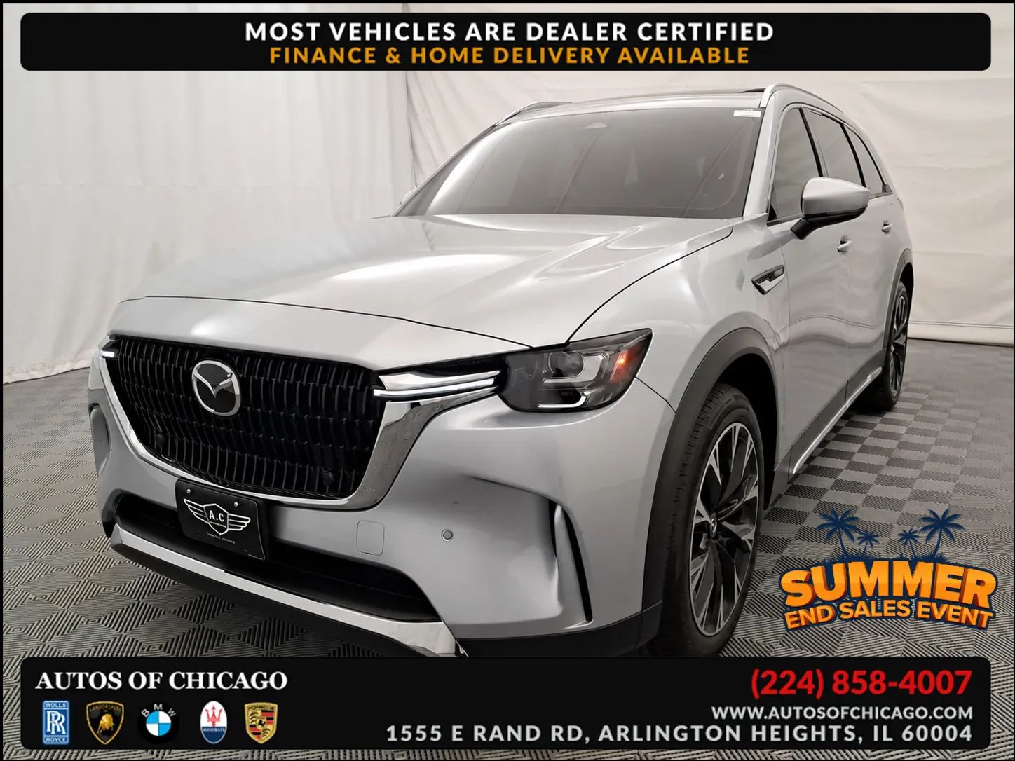 Silver 2024 Mazda CX-90 SUV / Crossover All-Wheel Drive Automatic