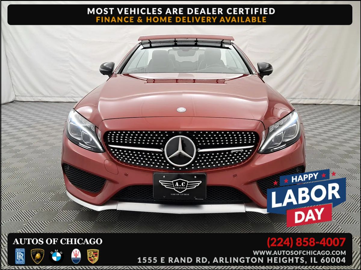 Red 2017 Mercedes-Benz C-Class Convertible All-Wheel Drive Automatic