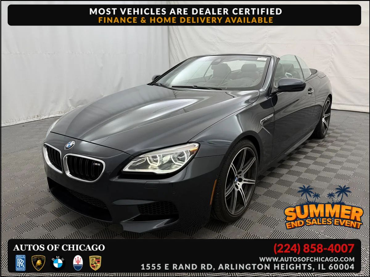 Gray 2017 BMW M6 Convertible Rear-Wheel Drive Automatic