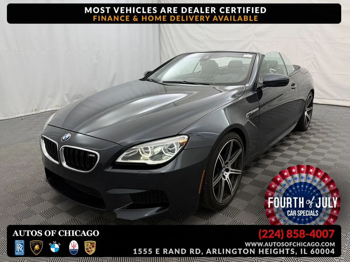 Gray 2017 BMW M6 Convertible Rear-Wheel Drive Automatic