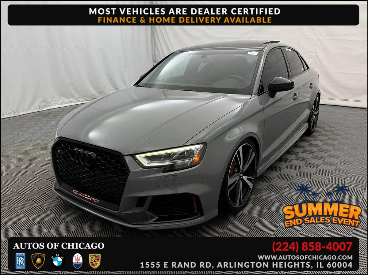Gray 2019 Audi RS 3 Sedan All-Wheel Drive Automatic