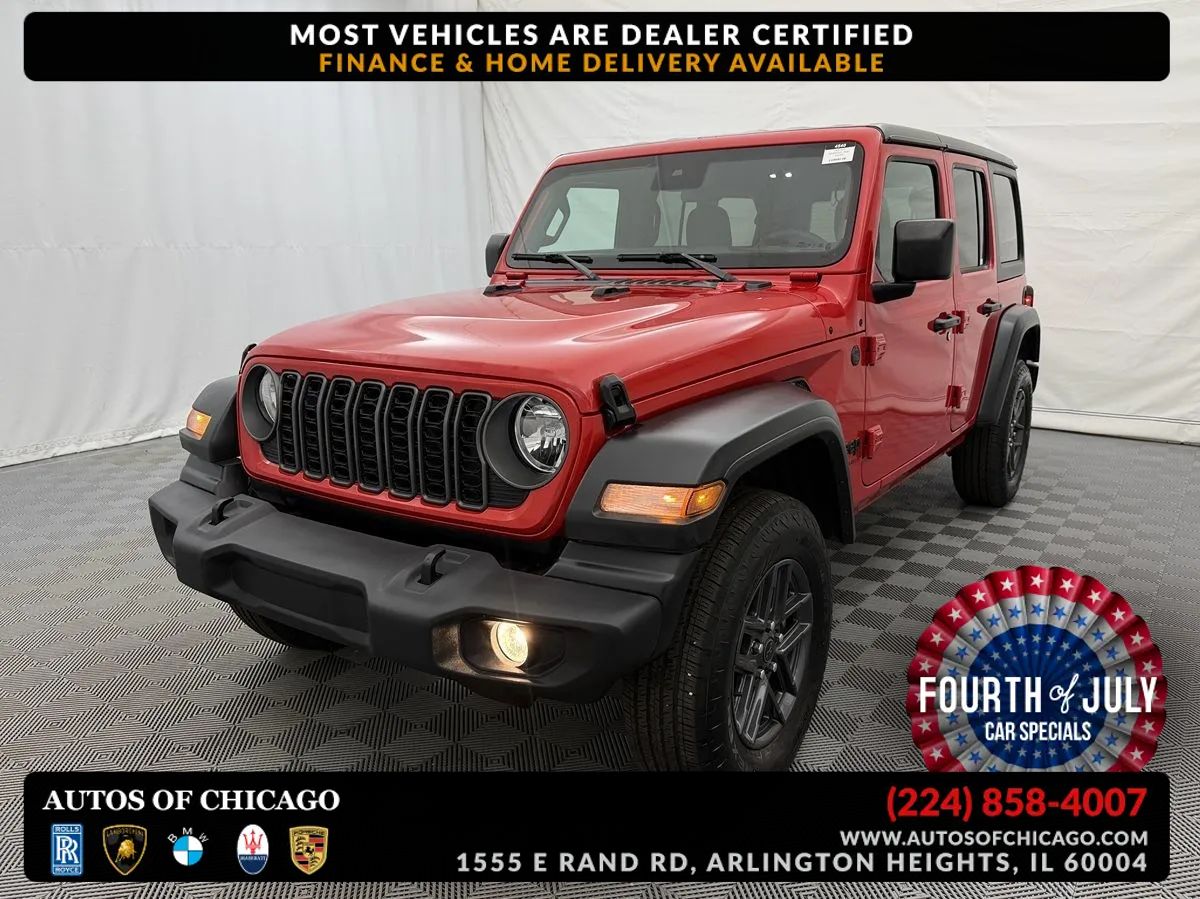 Red 2025 Jeep Wrangler SUV / Crossover Four-Wheel Drive Automatic