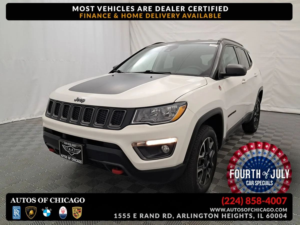 White 2021 Jeep Compass SUV / Crossover Four-Wheel Drive Automatic